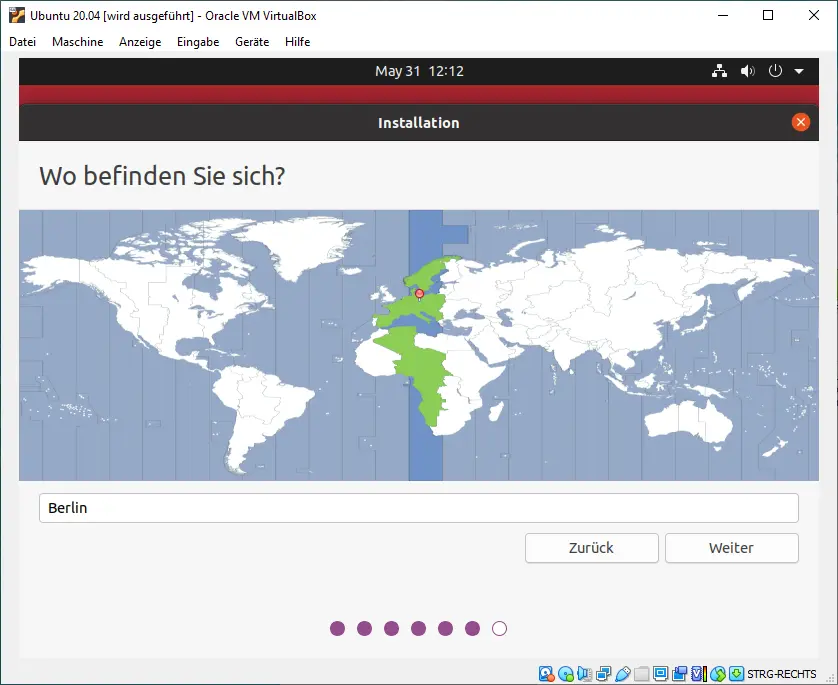 Bild: Erde mit Zeitzonen .