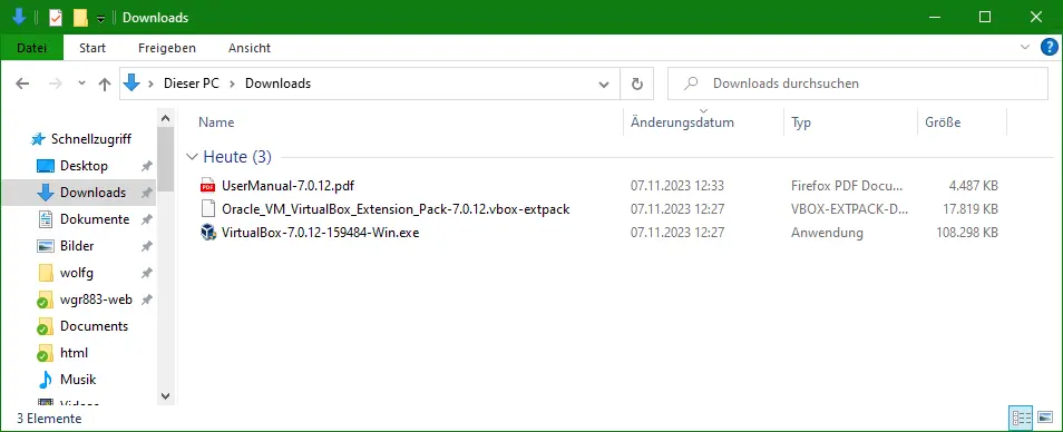 Bild: Downloads VBox.